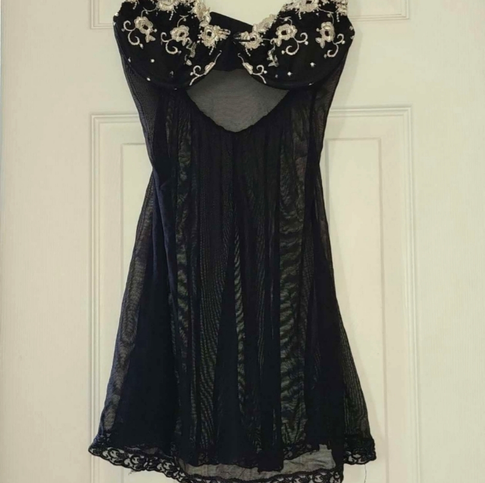Vintage Victoria's Secret Sheer Black Bra